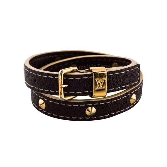 Louis Vuitton Studded Double Wrap Bracelet